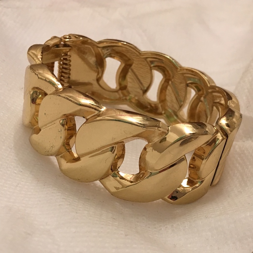 3 FOR $20 Gold Color Chain Link Wrist Cuff